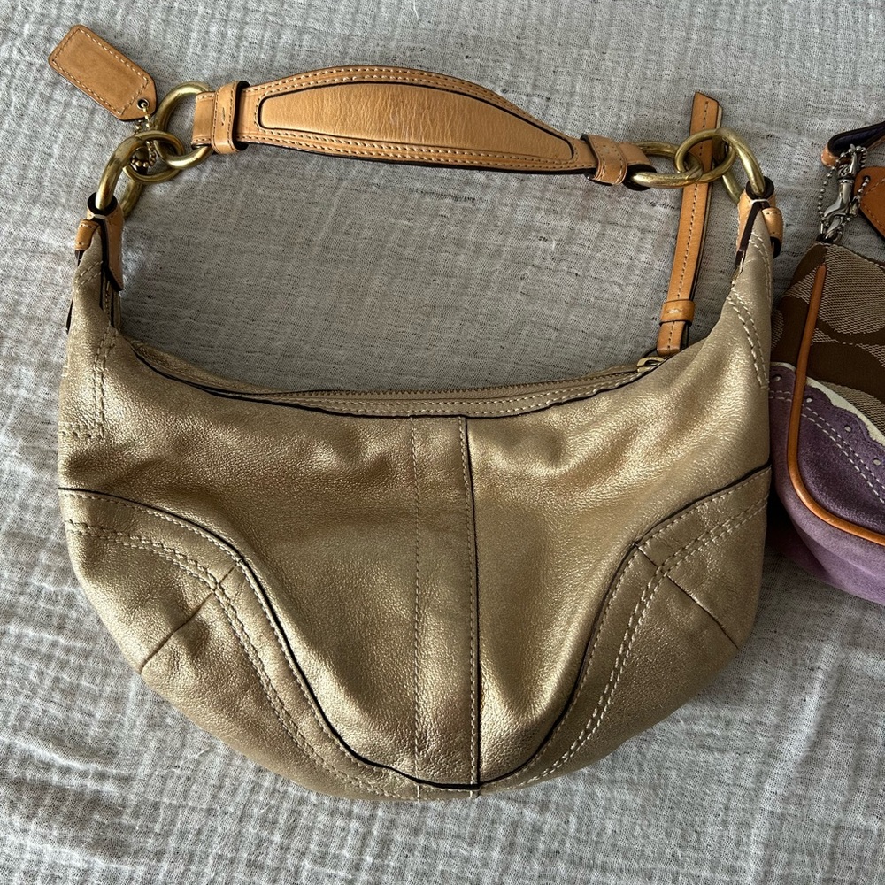 Coach Limited Edition Gold Hobo Bag 10179